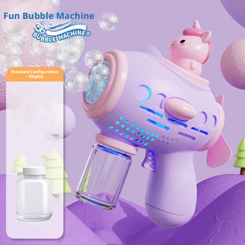 Soap Making Cold Process - Handheld elektrische eenhoorn-bellenblaaspistool, bellenmachine, automatische zeepblaasapparaat