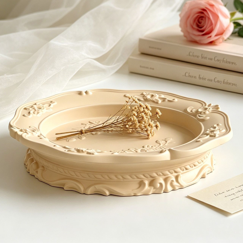 Soap Making Tray - Elegante vintage barokke kant siliconen mal,