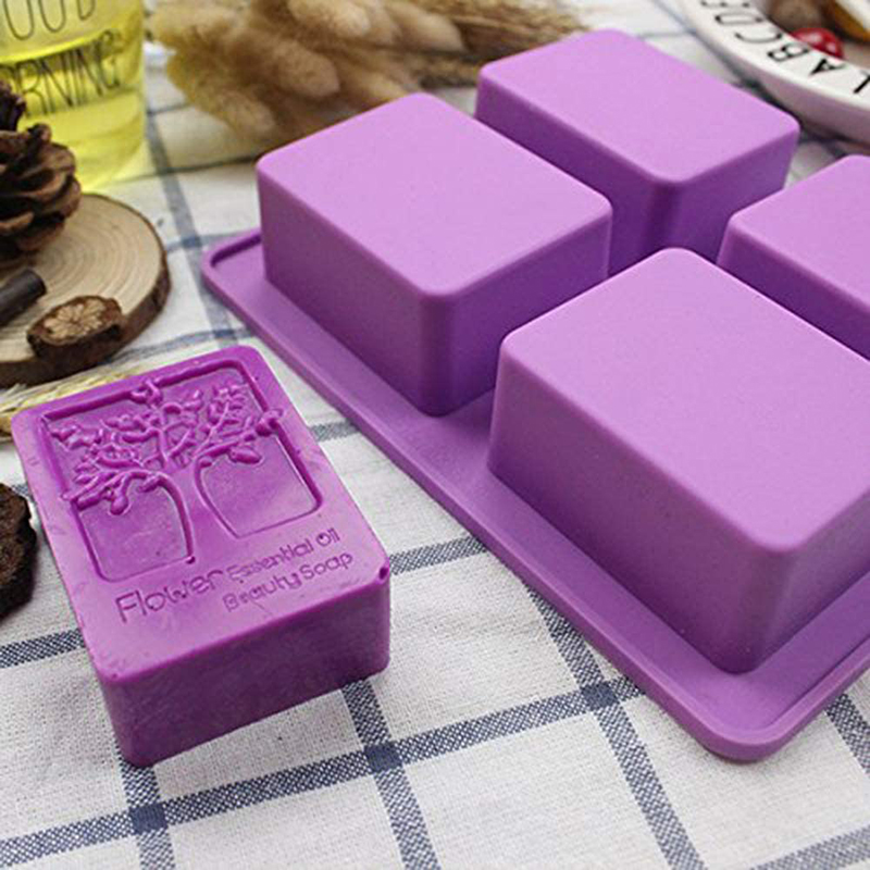 Soap Making Books - Rechthoek Levensboom Siliconen Zeep Mal Bloem