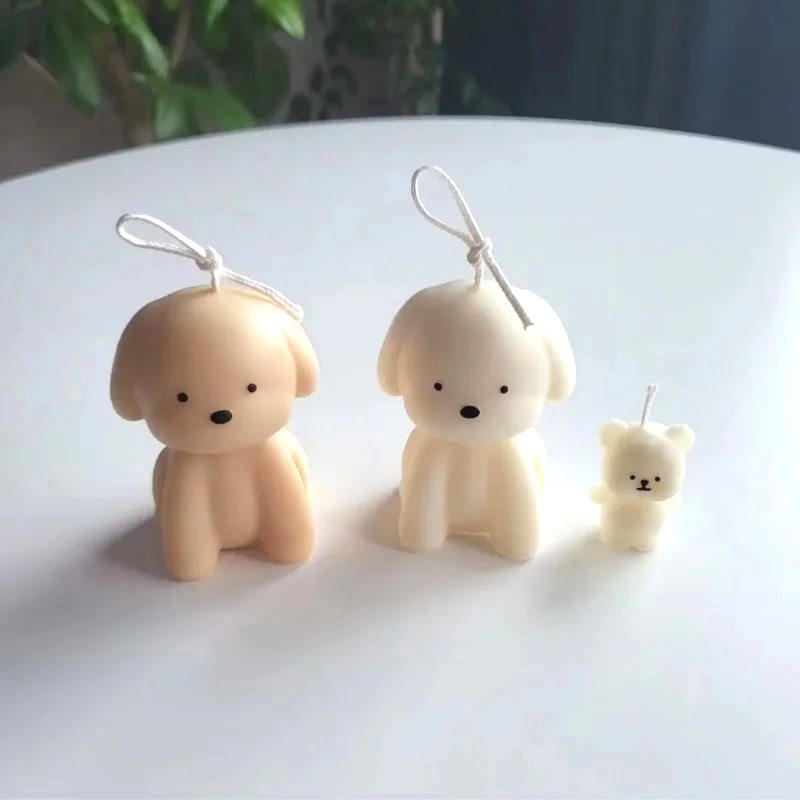 Soap Making In Home - 3D Puppy Geurkaars Siliconen Mal Leuke