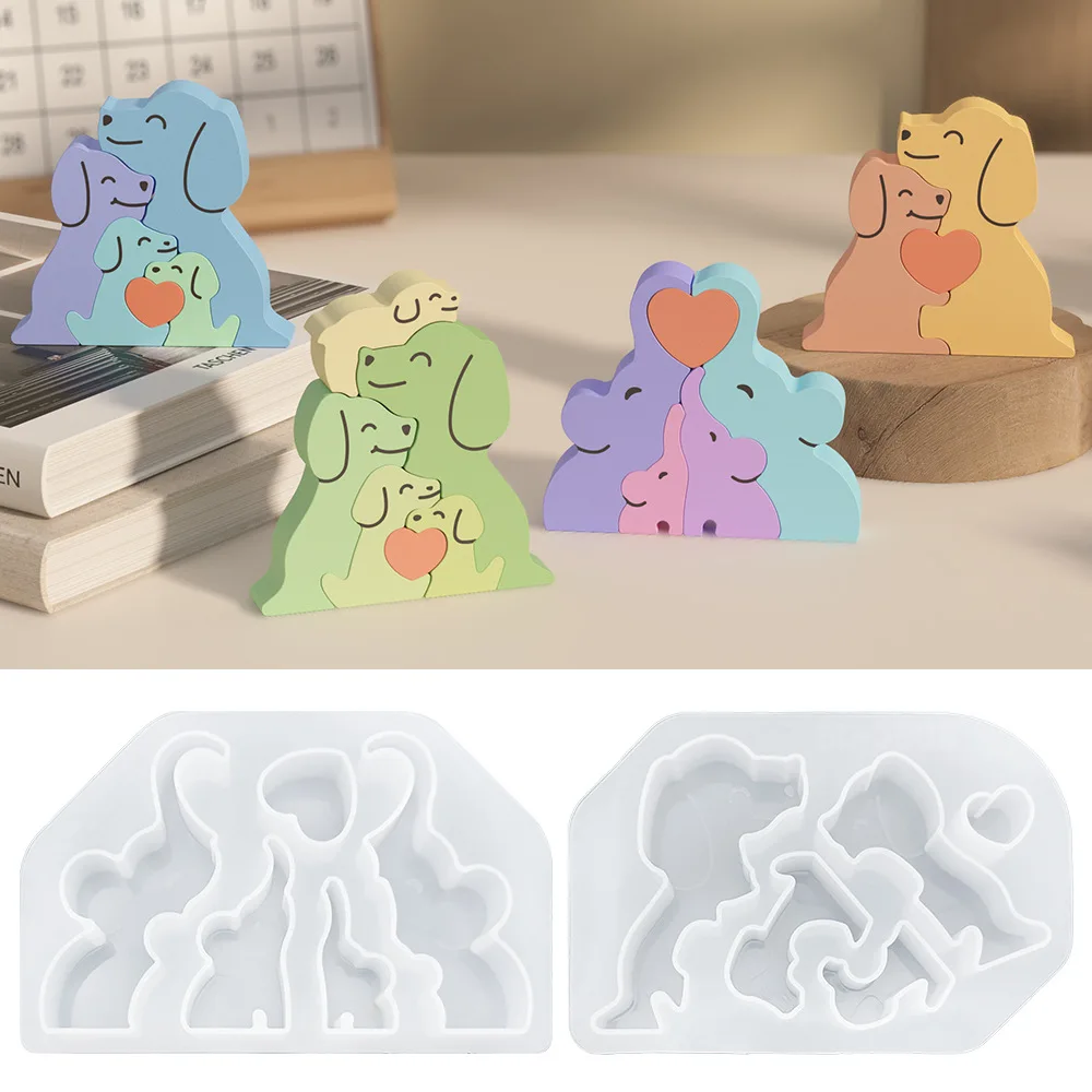 Soap Making Business - Dieren Familie Liefde Knuffel Siliconen Kaars