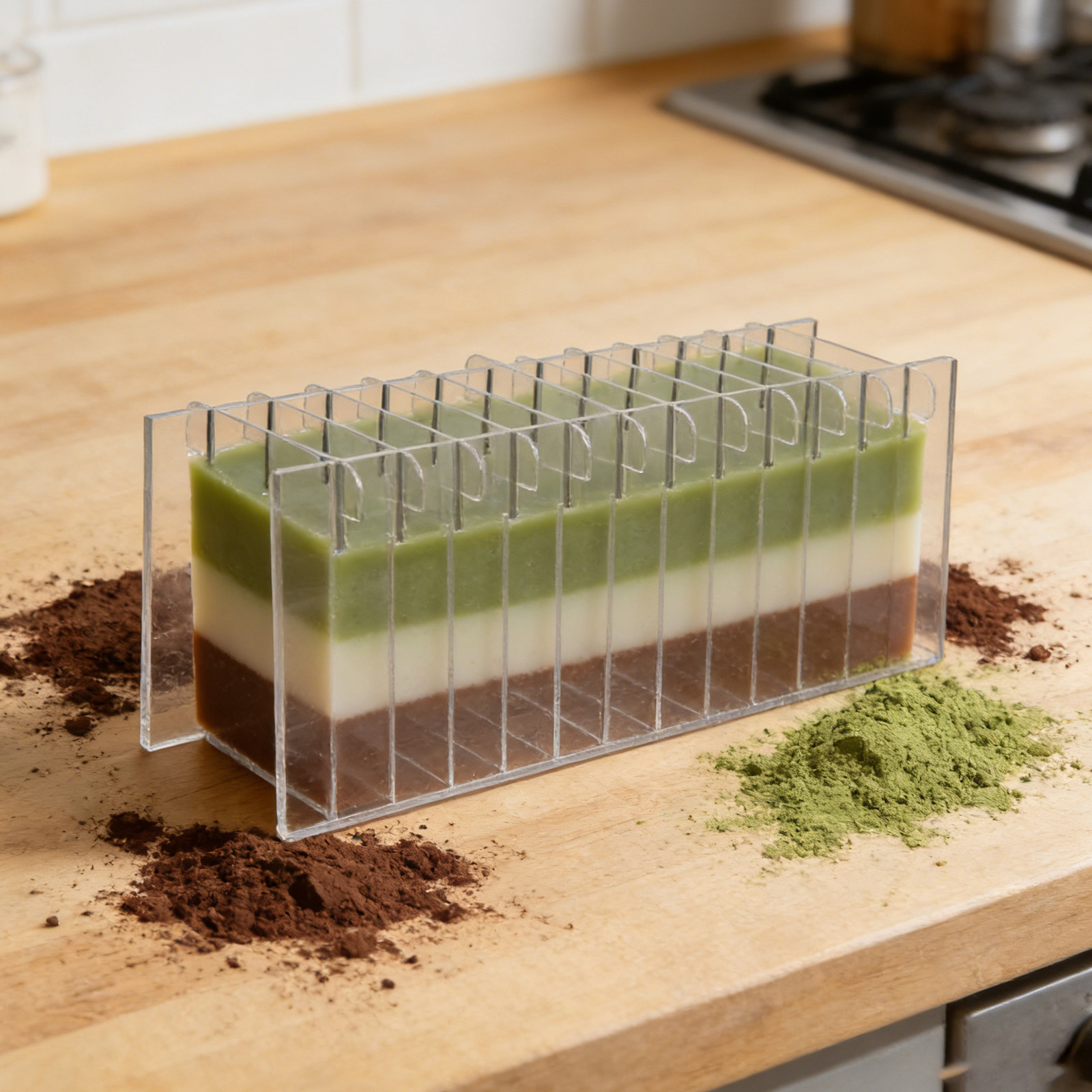 Soap Making Books - Acryl zeepverdelerbord voor siliconen mal, transparant,