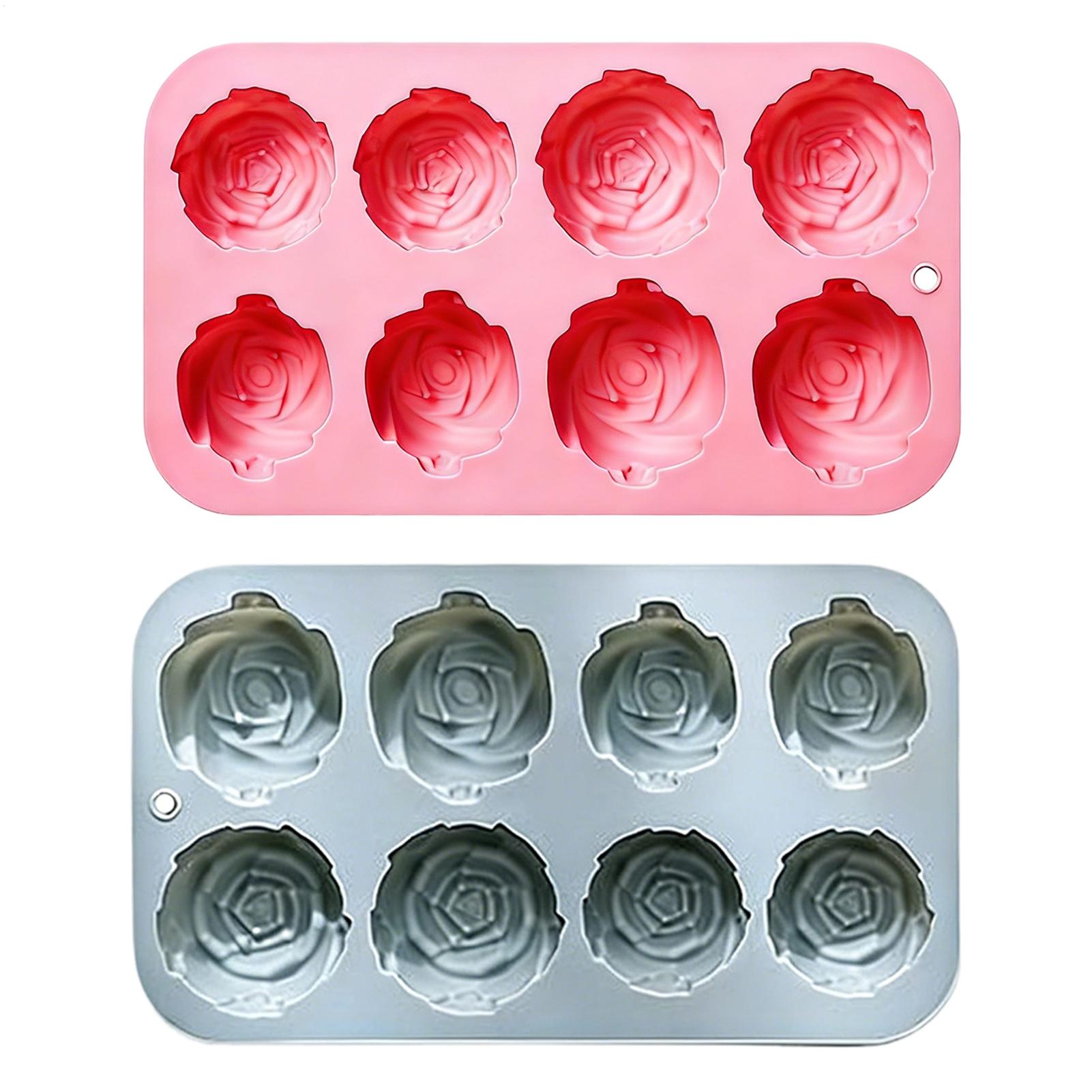 Soap Making In Home - 8-gaats roosvormige siliconen mallen voor handgemaakte