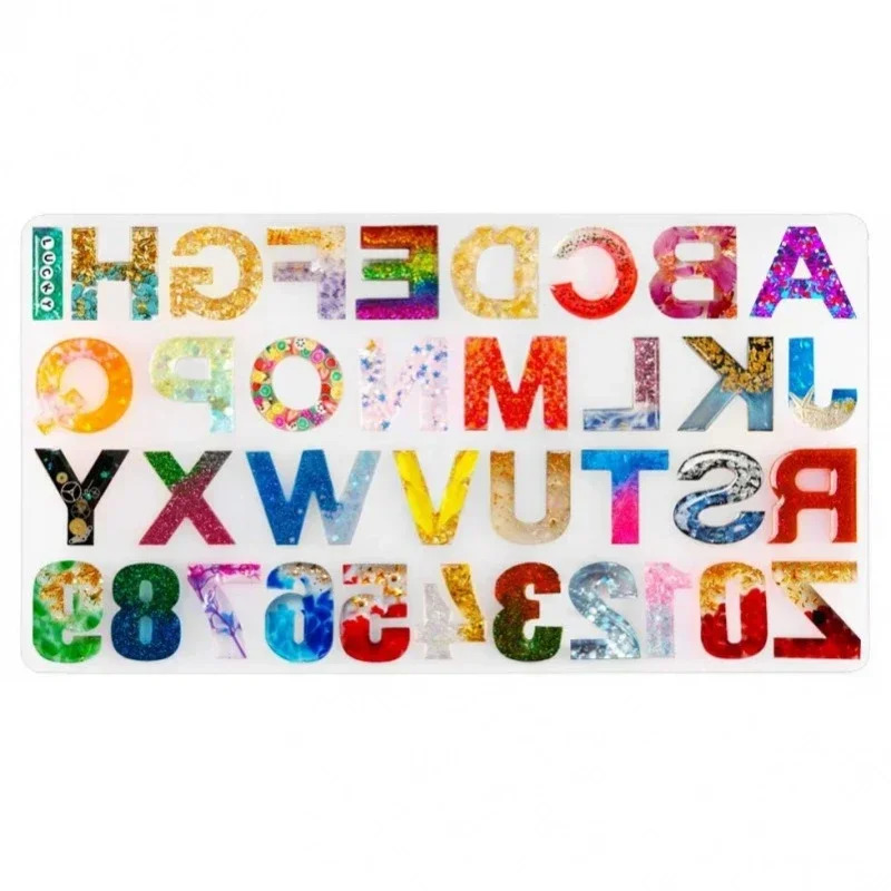 Soap Making Tray - 1pc/2pcs/3pcs LettersAtoZ,Number0to9Silicone Mold,forDIYCrafts,Zeep maken, Kaarsen maken,