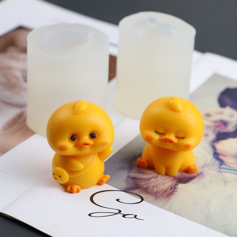 Soap Making Business - 3D Glimlach Eend Siliconen Kaars Mallen