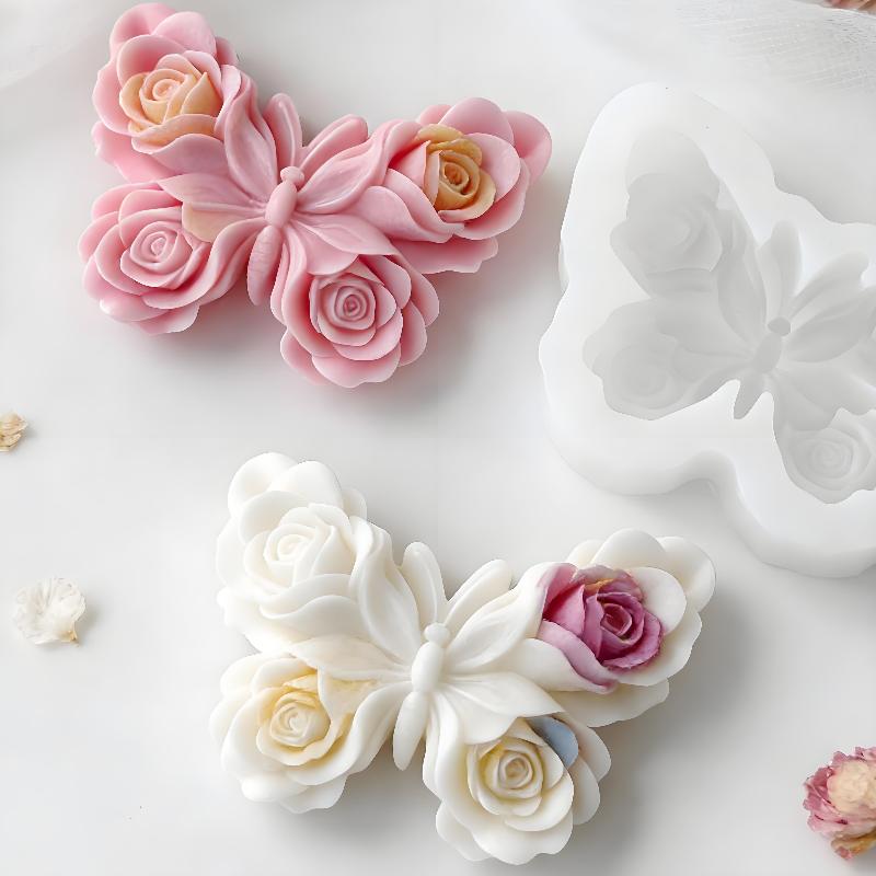 Soap Making Tray - DIY Rose Butterfly Form siliconen mal