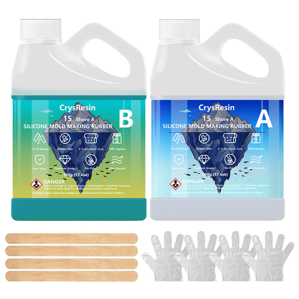 Soap Making Ratios - Groene vloeibare siliconen rubber malmaakset 1:1