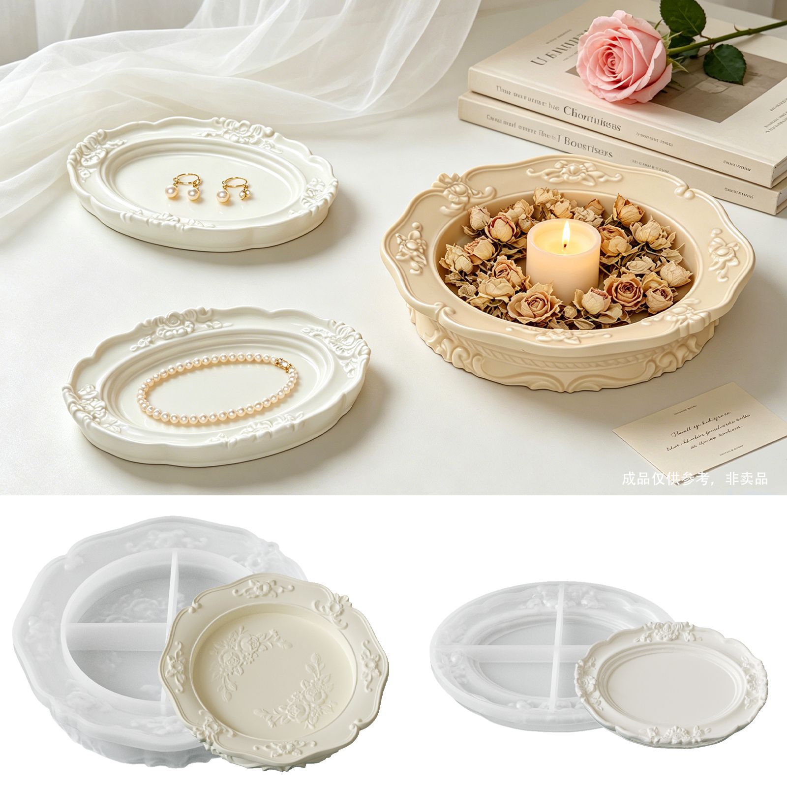 Elegante vintage barokke kant  - Soap Making Tray recensie en prijs