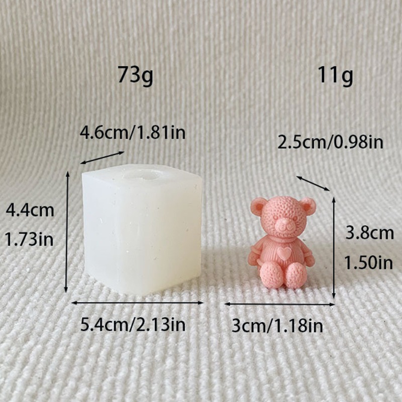 Mini Liefde Beer Kaars Silicon - Soap Making Business recensie en prijs