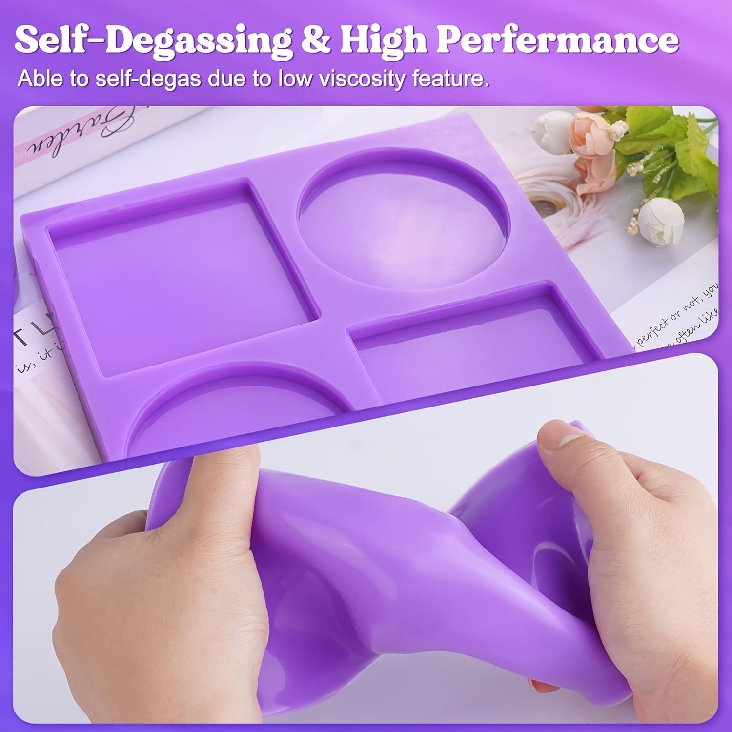 Paarse vloeibare siliconenrubb - Soap Making Ratios recensie en prijs