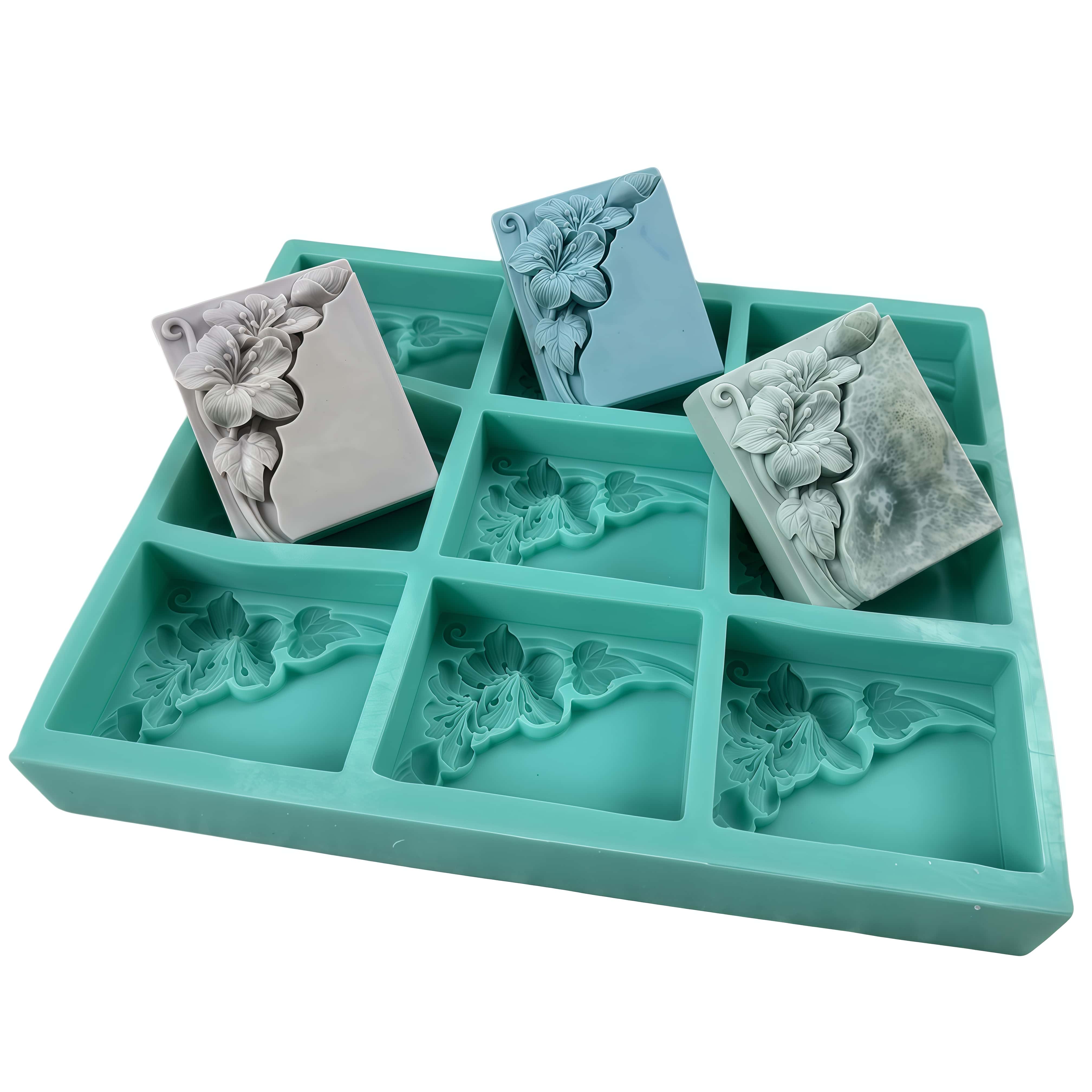 9-holtes Tung Flower Soap Mold - Soap Making Books recensie en prijs