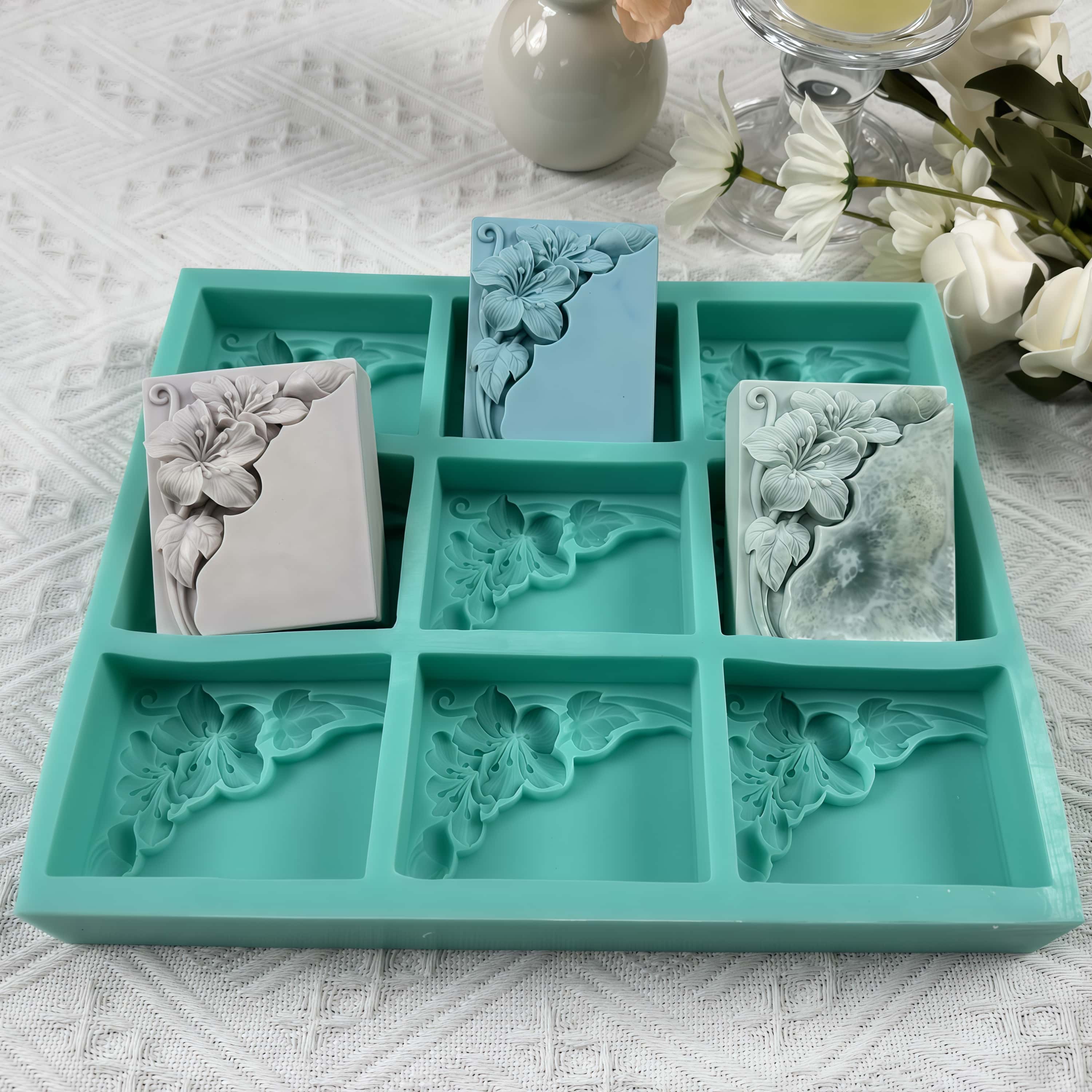 9-holtes Tung Flower Soap Mold - Soap Making Books recensie en prijs