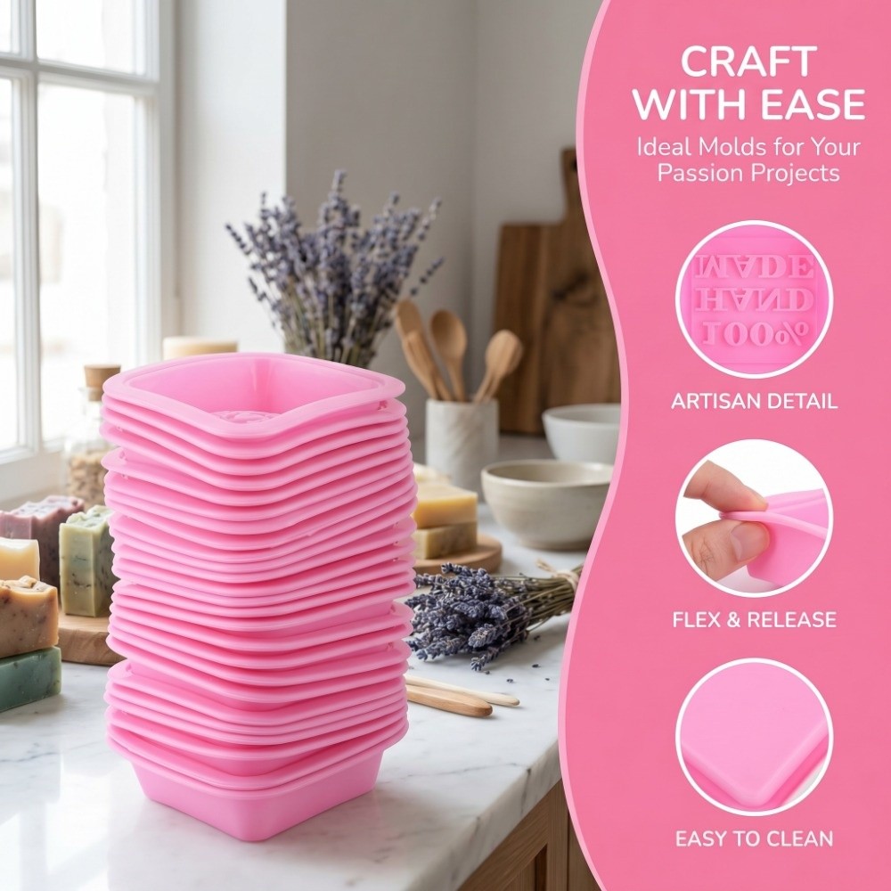 25 stuks siliconen zeepvormpje - Soap Making Cold Process recensie en prijs