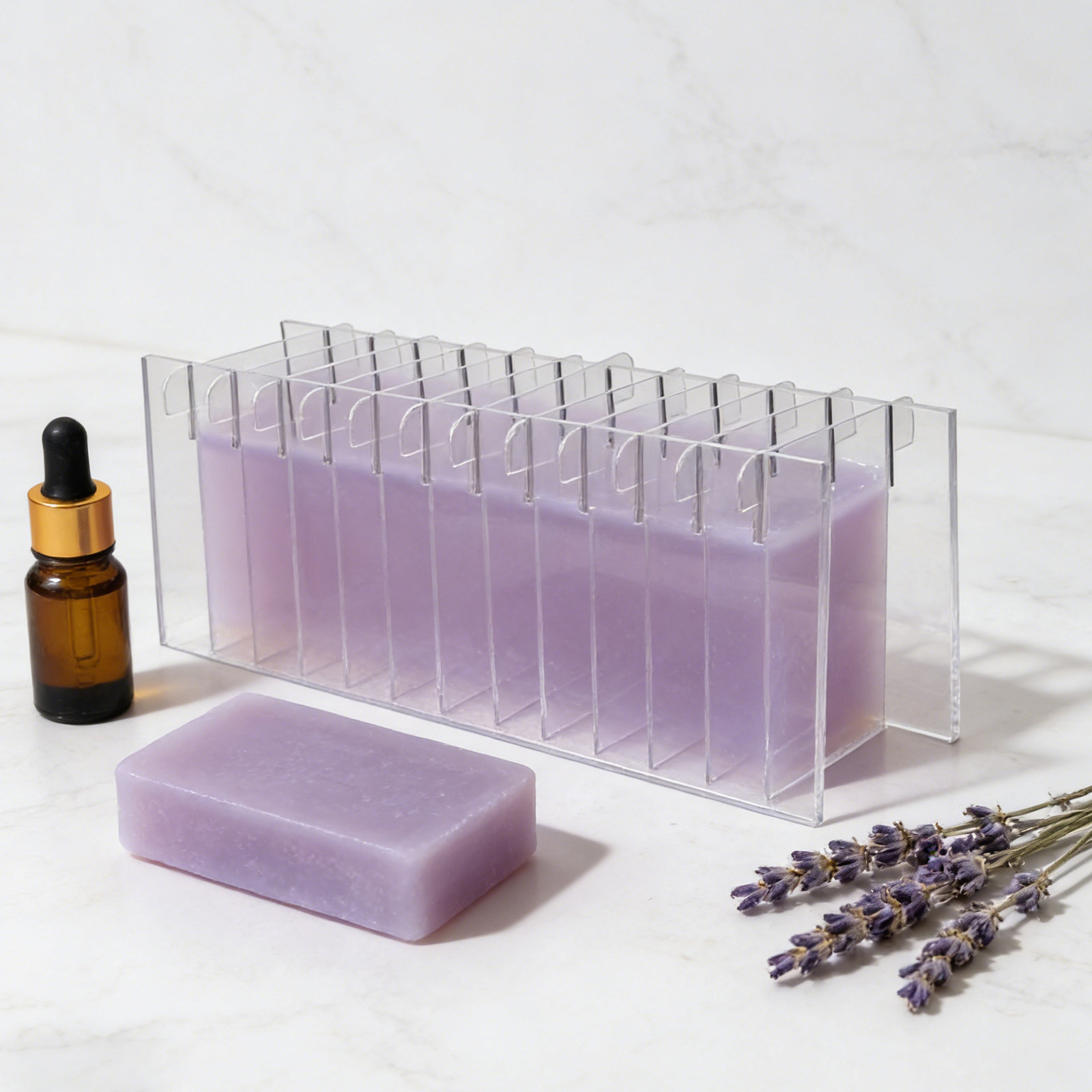 Acryl zeepverdelerbord voor si - Soap Making Books recensie en prijs