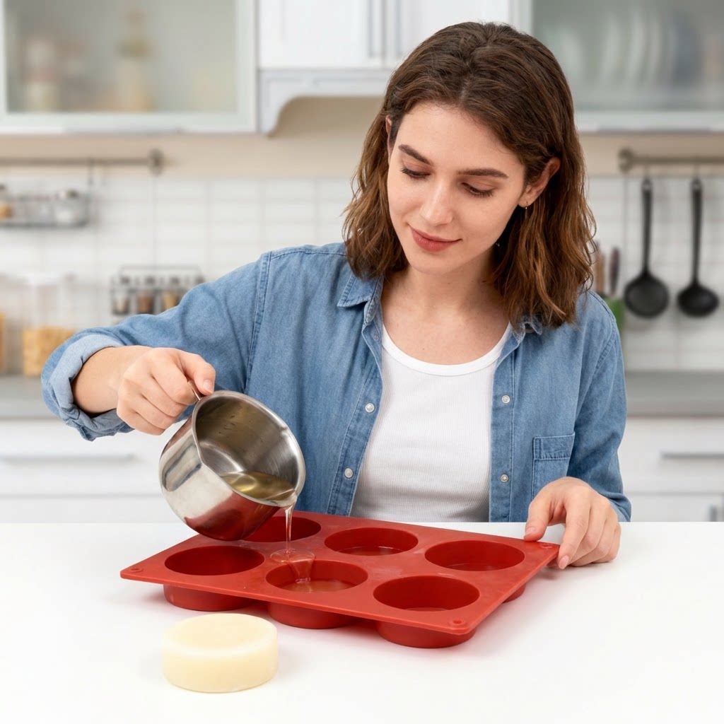 Ronde siliconen zeepvorm DIY h - Soap Making Business recensie en prijs